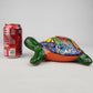 Green Talavera Turtle Figurine 8.5" – Mexican Ceramic Folk Art Décor