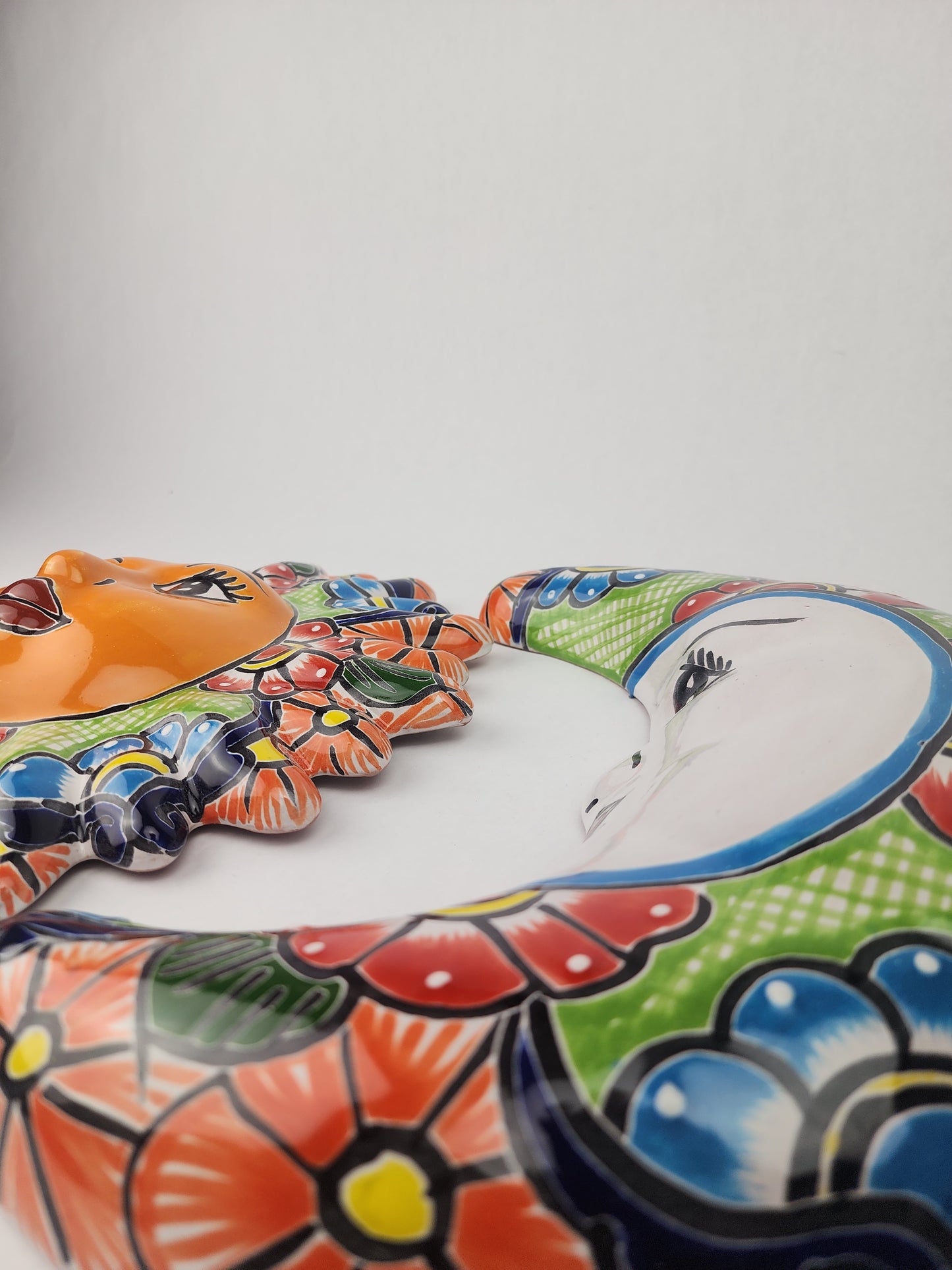 Talavera Sun & Moon Wall Décor Set – Mexican Folk Art Collection