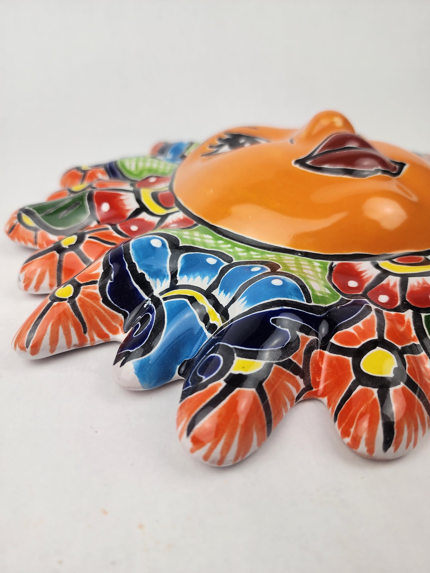 Talavera Sun Wall Décor – Mexican Folk Art Accent