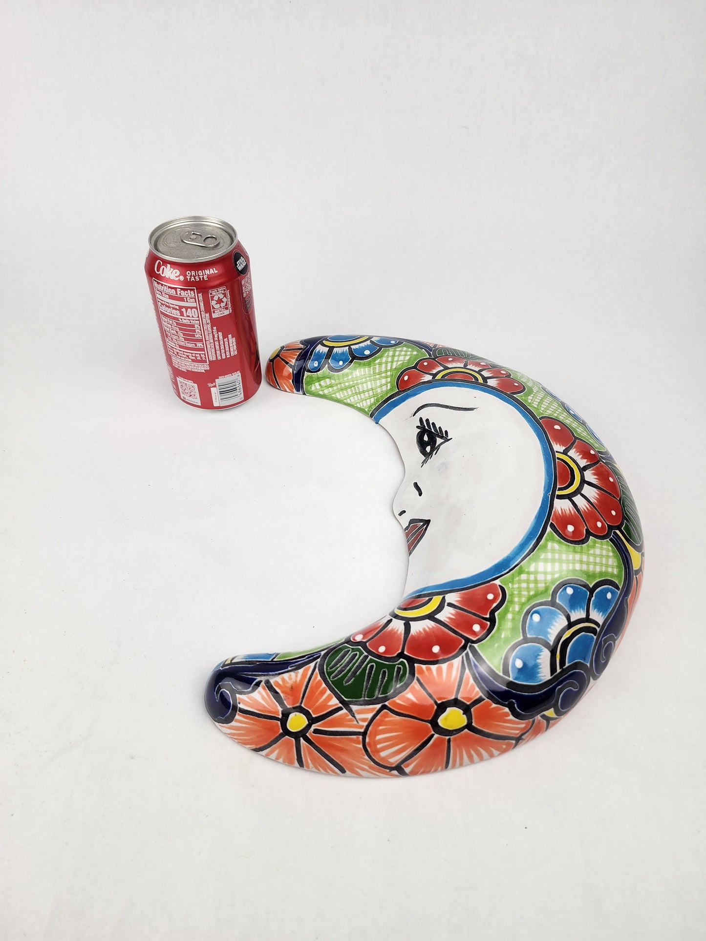 Talavera Moon Wall Décor – Mexican Folk Art Accent