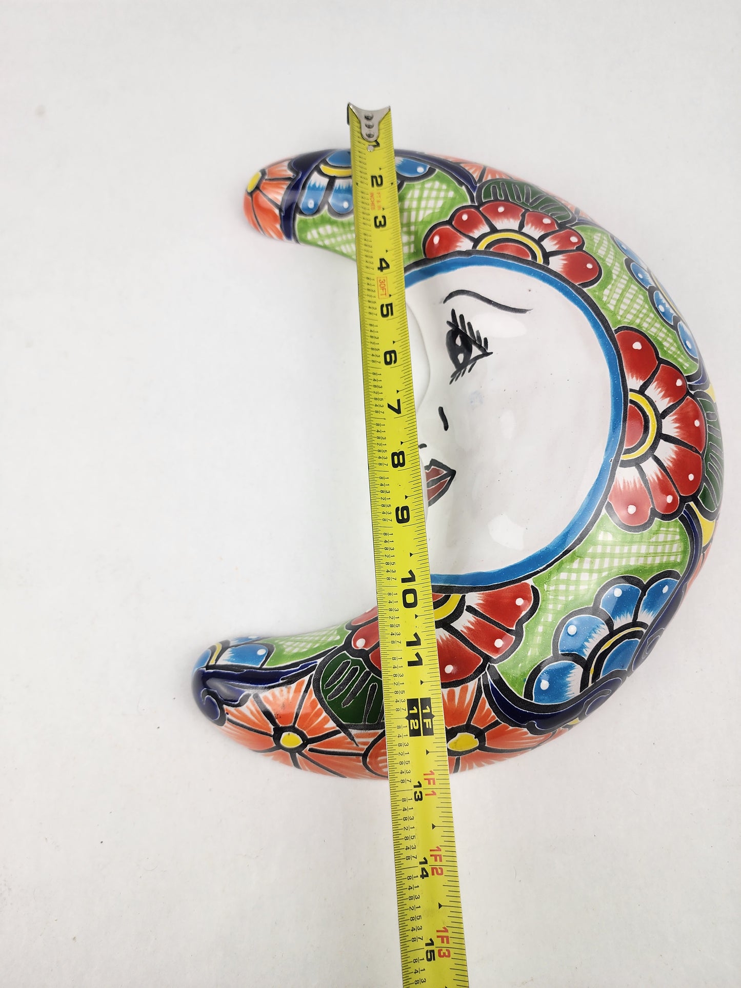 Talavera Moon Wall Décor – Mexican Folk Art Accent