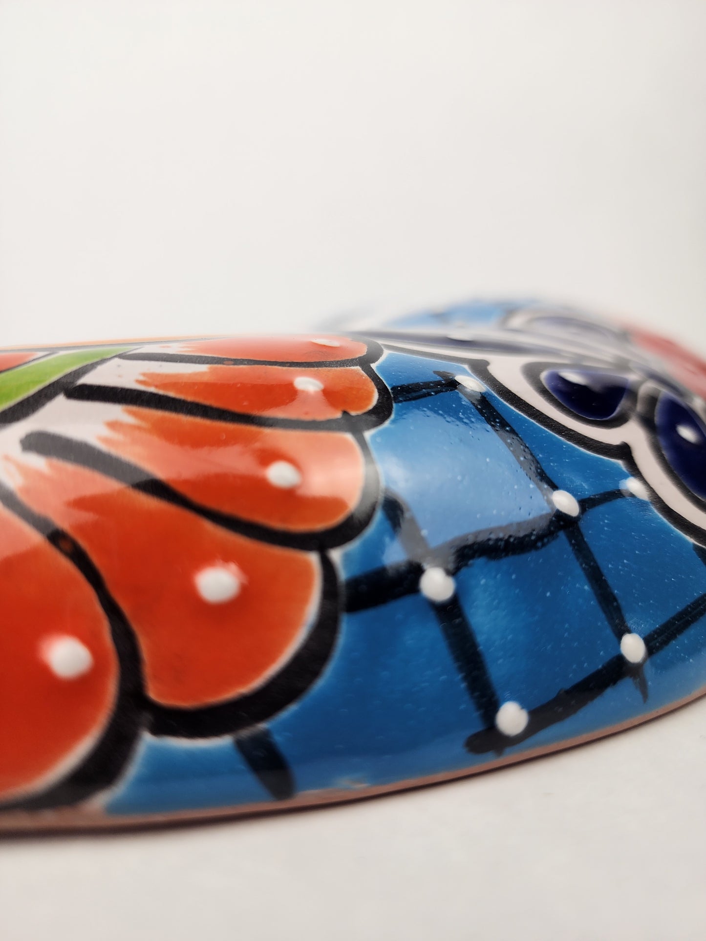 Blue Talavera Moon Wall Décor – Mexican Folk Art Accent