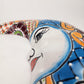 Blue Talavera Moon Wall Décor – Mexican Folk Art Accent