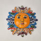 Blue Talavera Sun Wall Décor – Mexican Folk Art Accent