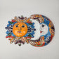 Blue Talavera Sun & Moon Wall Décor Set – Mexican Folk Art Collection