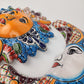 Blue Talavera Sun & Moon Wall Décor Set – Mexican Folk Art Collection