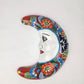 Red Talavera Moon Wall Décor – Mexican Folk Art Accent