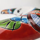 Red Talavera Moon Wall Décor – Mexican Folk Art Accent