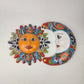 Red Talavera Sun & Moon Wall Décor Set – Mexican Folk Art Collection