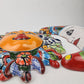 Red Talavera Sun & Moon Wall Décor Set – Mexican Folk Art Collection