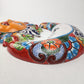 Red Talavera Sun & Moon Wall Décor Set – Mexican Folk Art Collection