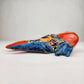 Blue & Orange Talavera-Style Fish Wall Décor 7.5" – Mexican Ceramic Folk Art