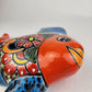 Blue & Orange Talavera-Style Fish Wall Décor 9.5" – Mexican Ceramic Folk Art