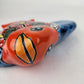 Blue & Orange Talavera-Style Fish Wall Décor 9.5" – Mexican Ceramic Folk Art