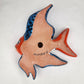 Blue Talavera-Style Fish Wall Décor 13" – Mexican Ceramic Folk Art