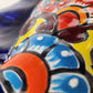 Navy Blue Talavera-Style Fish Wall Décor 13" – Handmade Mexican Ceramic Folk Art