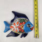Blue & Orange Talavera-Style Fish Wall Décor 7.5" – Mexican Ceramic Folk Art (Copy)