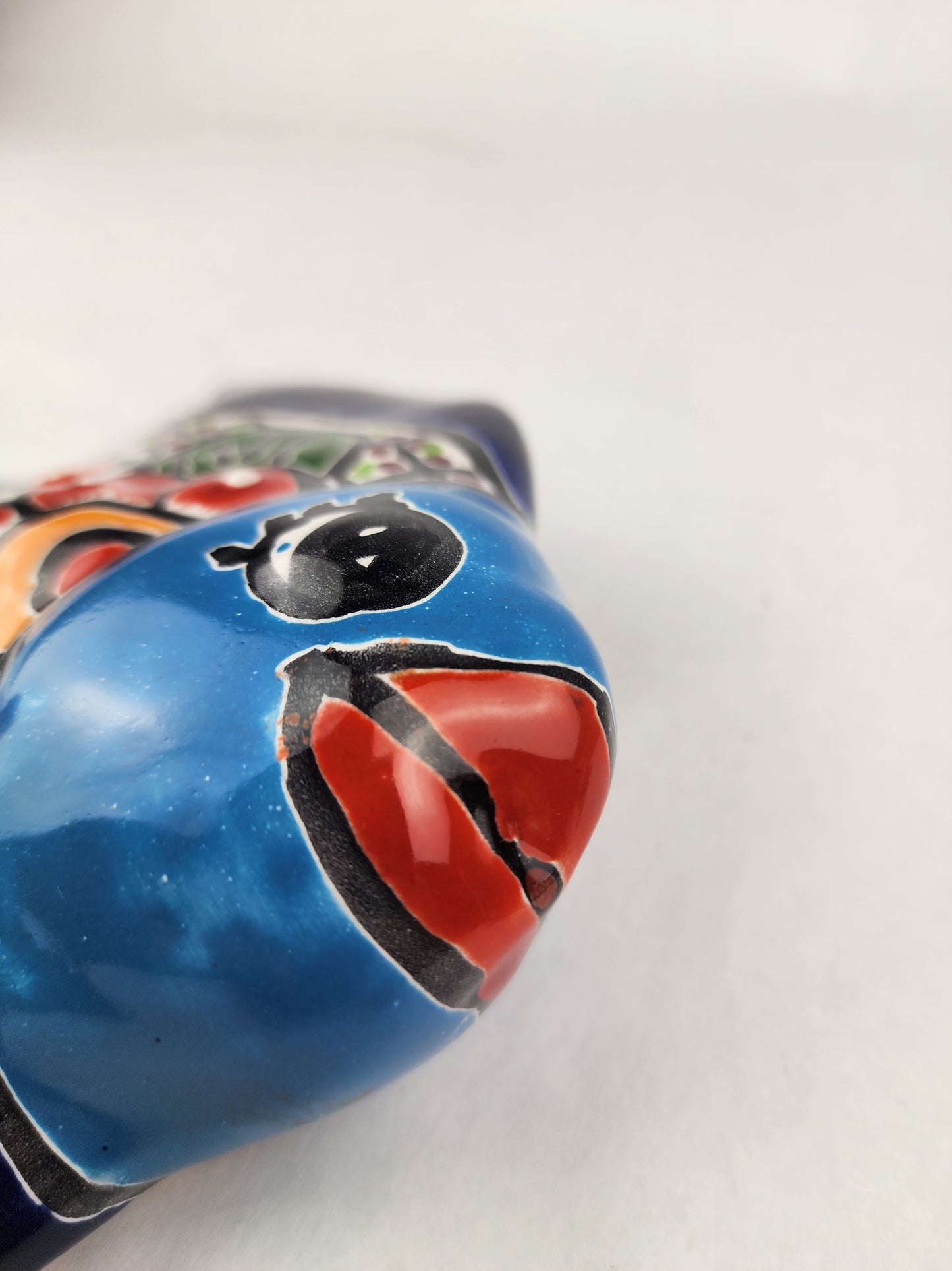 Blue & Orange Talavera-Style Fish Wall Décor 7.5" – Mexican Ceramic Folk Art (Copy)