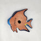 Blue & Orange Talavera-Style Fish Wall Décor 7.5" – Mexican Ceramic Folk Art (Copy)