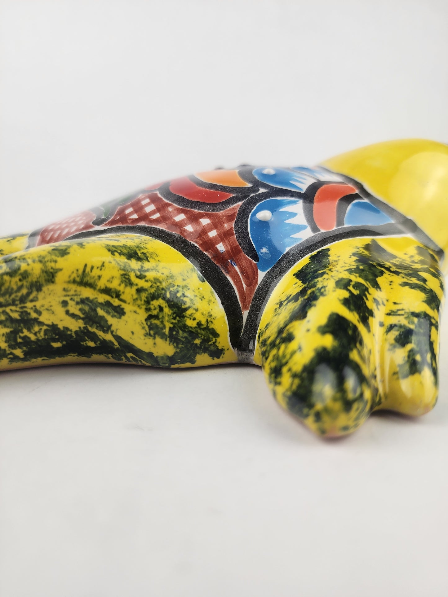 Yellow Talavera-Style Fish Wall Décor 9.5" – Mexican Ceramic Folk Art