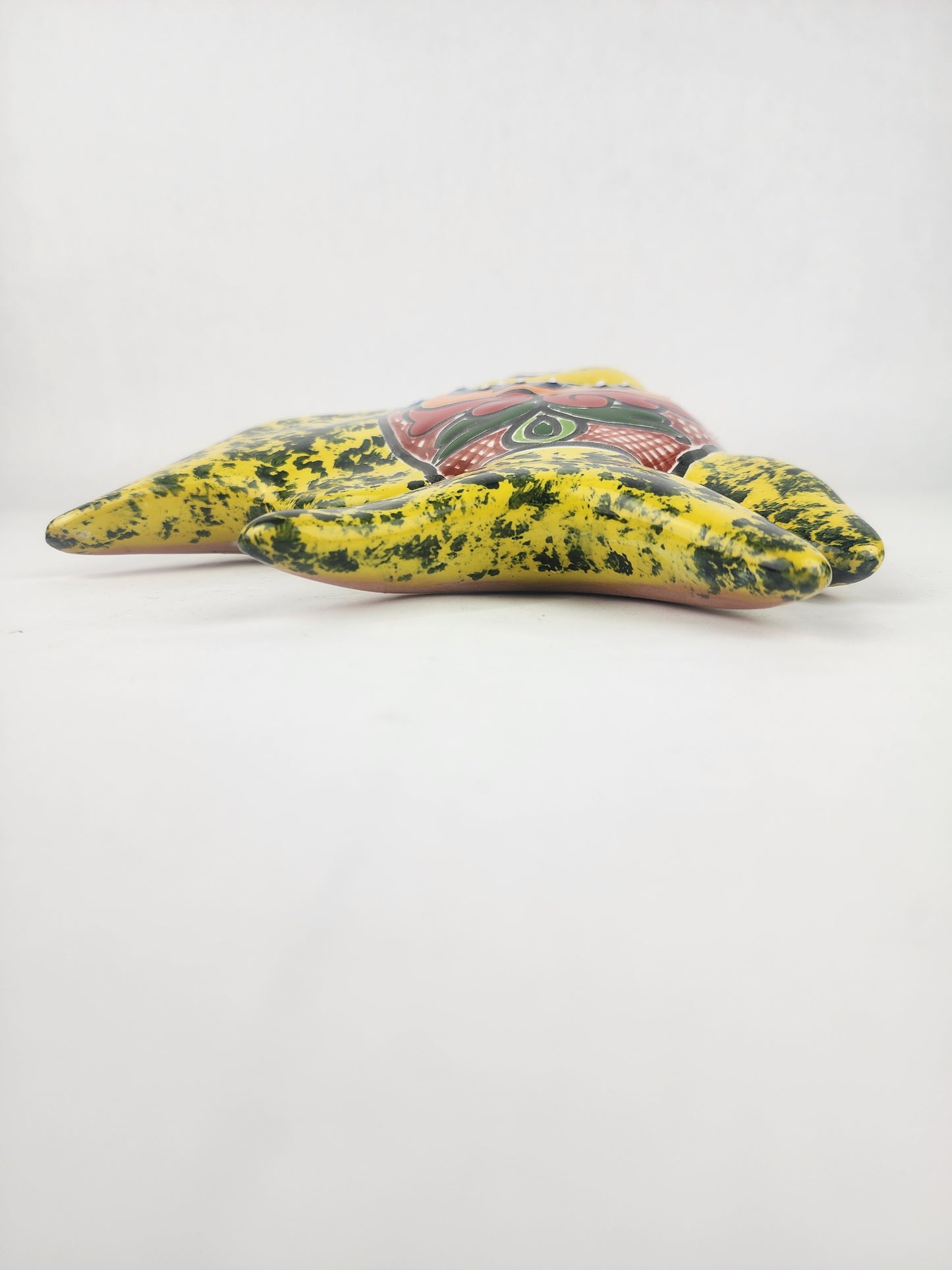 Yellow Talavera-Style Fish Wall Décor 9.5" – Mexican Ceramic Folk Art
