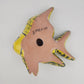 Yellow Talavera-Style Fish Wall Décor 9.5" – Mexican Ceramic Folk Art