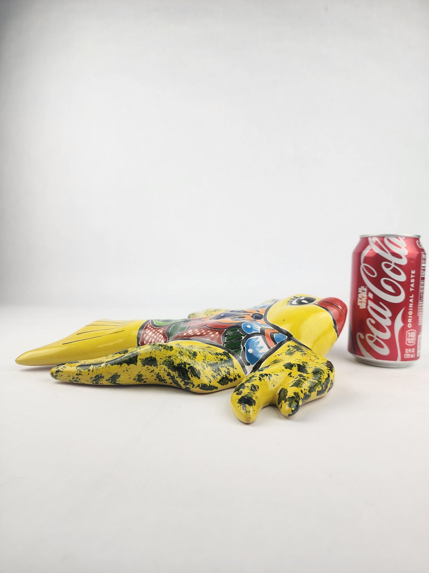 Yellow Talavera-Style Fish Wall Décor 13" – Mexican Ceramic Folk Art