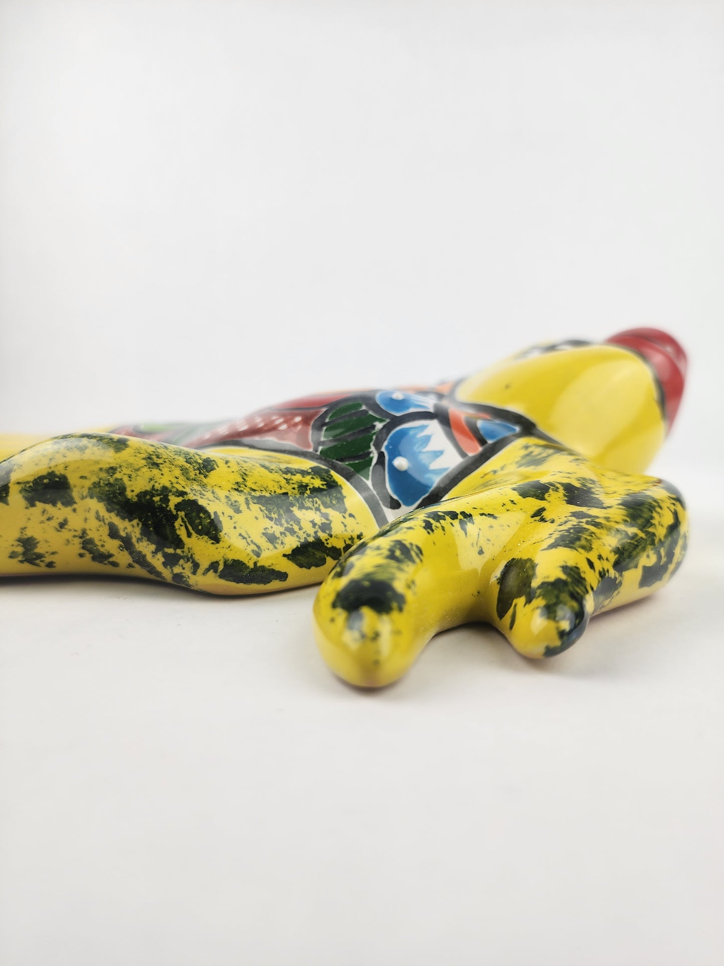 Yellow Talavera-Style Fish Wall Décor 13" – Mexican Ceramic Folk Art