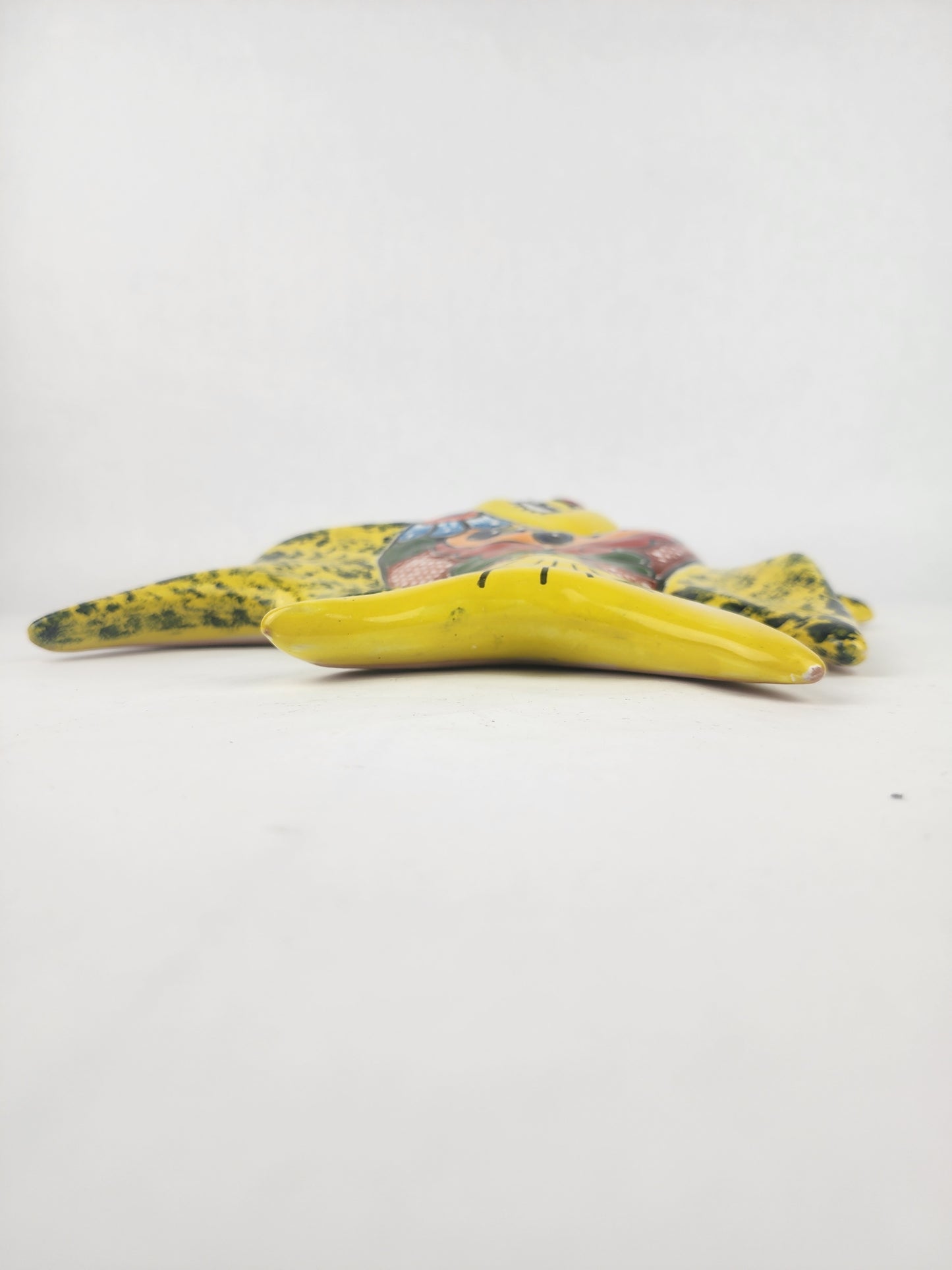 Yellow Talavera-Style Fish Wall Décor 13" – Mexican Ceramic Folk Art