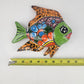 Green & Orange Talavera-Style Fish Wall Décor 7.5" – Mexican Ceramic Folk Art
