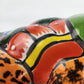 Green & Orange Talavera-Style Fish Wall Décor 7.5" – Mexican Ceramic Folk Art