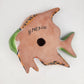 Green & Orange Talavera-Style Fish Wall Décor 7.5" – Mexican Ceramic Folk Art
