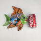 Green & Orange Talavera-Style Fish Wall Décor 9.5" – Mexican Ceramic Folk Art
