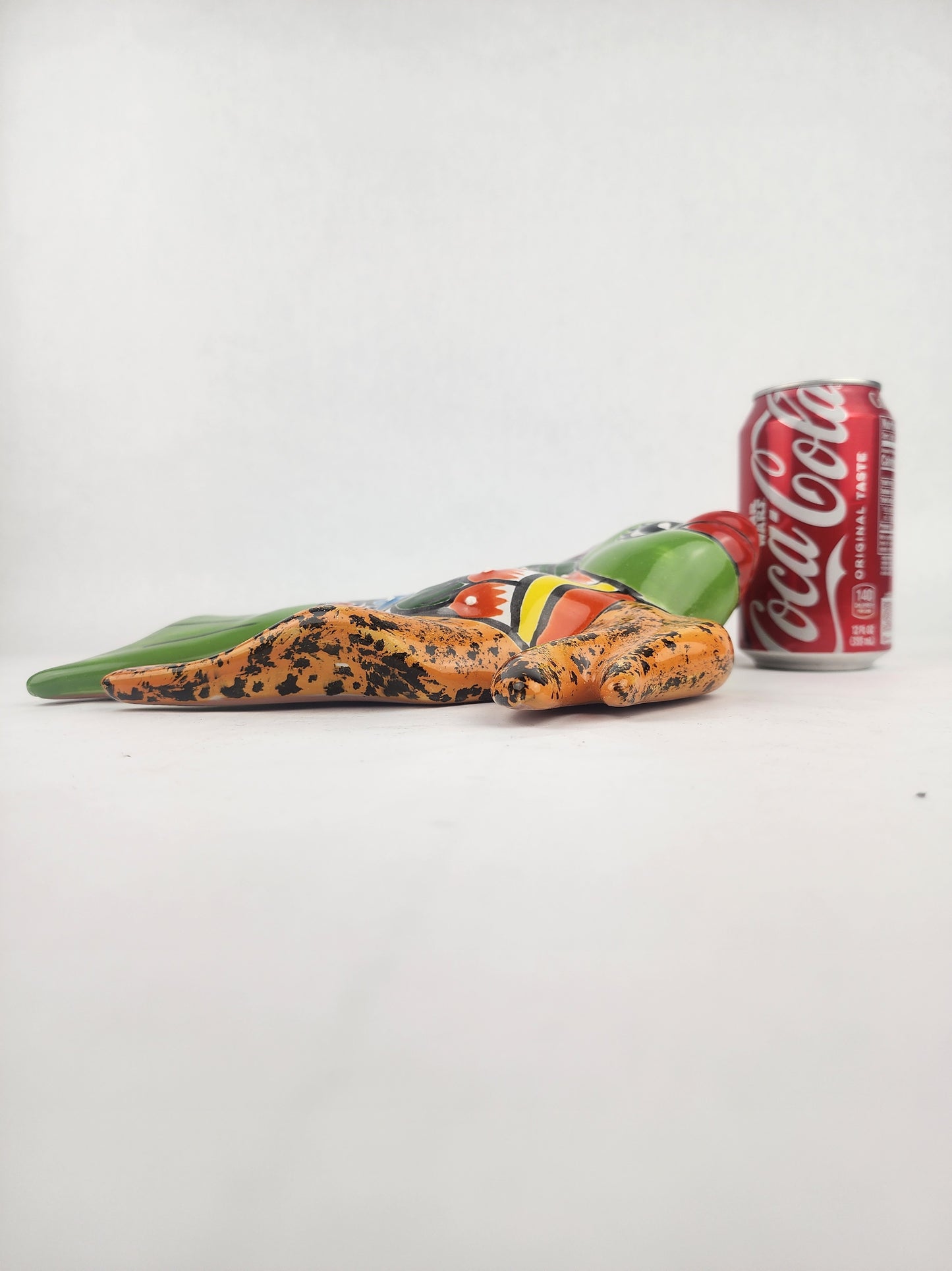Green Talavera-Style Fish Wall Décor 13" – Mexican Ceramic Folk Art