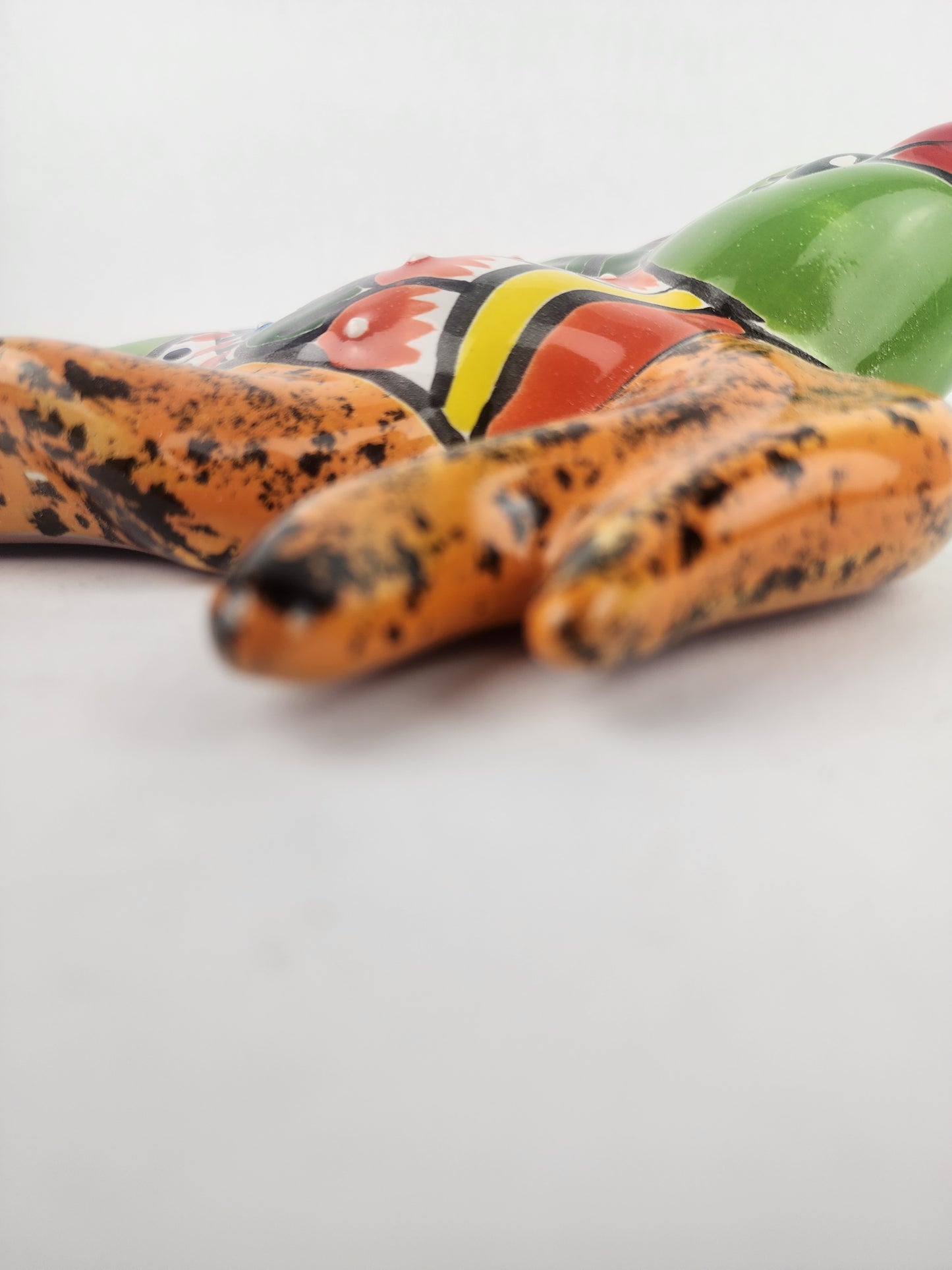 Green Talavera-Style Fish Wall Décor 13" – Mexican Ceramic Folk Art