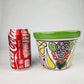 Green Rim Talavera Ceramic Planter 6" | Decorative Flower Pot