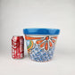 Blue Rim Talavera Ceramic Planter 8" | Indoor & Outdoor Planter