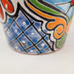 Blue Rim Talavera Ceramic Planter 7" | Houseplant Planter