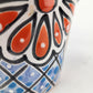 Blue Rim Talavera Ceramic Planter 6" | Decorative Flower Pot