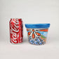 Blue Rim Talavera Ceramic Planter 5" | Decorative Flower Pot