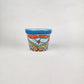 Blue Rim Talavera Ceramic Planter 5" | Decorative Flower Pot