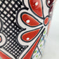 Blue Rim Talavera Ceramic Planter 8" | Decorative Plant Pot