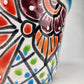 Blue Rim Talavera Ceramic Planter 6" | Decorative Flower Pot