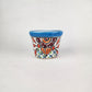 Blue Rim Talavera-Style Ceramic Planter 5" | Indoor Plant Pot
