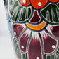 Blue Rim Talavera Ceramic Planter 8" | Statement Flower Pot