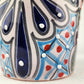 Blue Rim Talavera Ceramic Planter 7" | Garden Planter