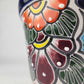 Blue Rim Talavera Ceramic Planter 7" | Garden Planter