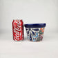 Blue Rim Talavera Ceramic Planter 5" | Decorative Flower Pot