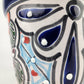Blue Rim Talavera Ceramic Planter 5" | Decorative Flower Pot