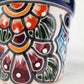 Blue Rim Talavera Ceramic Planter 5" | Decorative Flower Pot